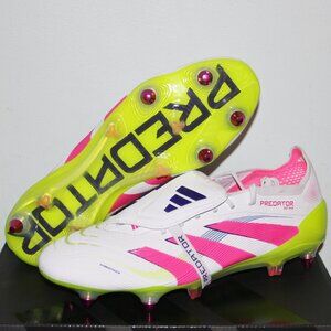 Adidas Predator Elite Fold-Over FT SG Soccer Cleats Men 10 11.5 White Pink